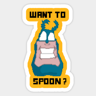 Want to Spoon ? Sticker